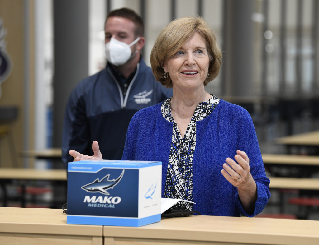 Watch video SC Superintendent of Education, Molly Spearman visits MAKO Medical COVID-19 Testing site in a new tab